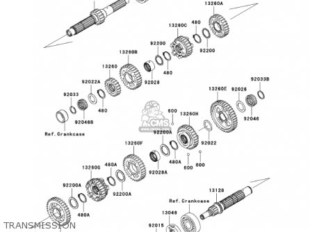 TRANSMISSION - VN1500P1 VULCAN 1500 MEANSTREAK 2002 USA CALIFORNIA CANADA