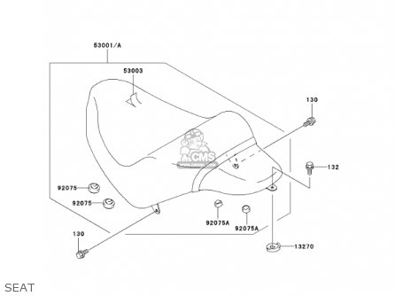 SEAT - VN1500P1 VULCAN 1500 MEANSTREAK 2002 USA CALIFORNIA CANADA