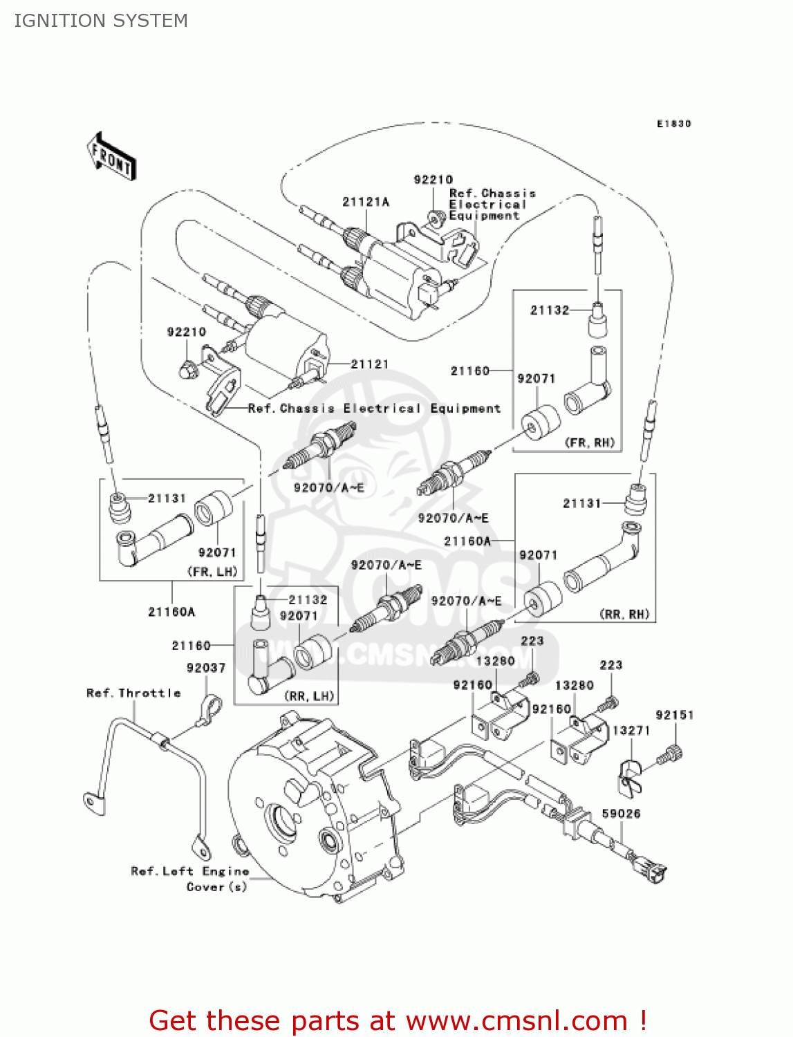IGNITION SYSTEM VN1500P2 VULCAN 1500 MEANSTREAK 2003 USA CALIFORNIA CANADA