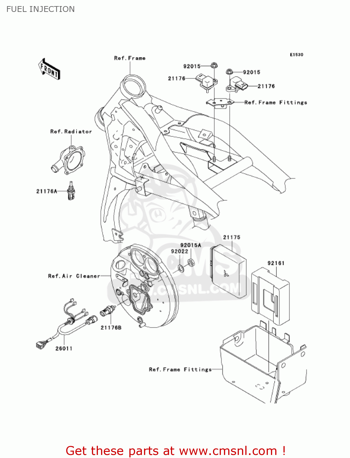 FUEL INJECTION VN1500P2 VULCAN 1500 MEANSTREAK 2003 USA CALIFORNIA CANADA