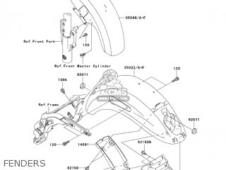 FENDERS - VN1500P2 VULCAN 1500 MEANSTREAK 2003 USA CALIFORNIA CANADA
