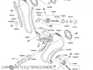CAMSHAFT(S)/TENSIONER - VN1500P2 VULCAN 1500 MEANSTREAK 2003 USA CALIFORNIA CANADA