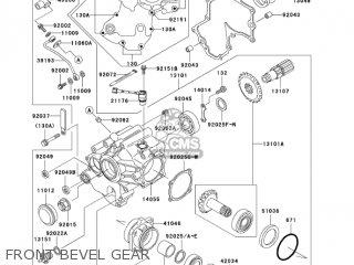 FRONT BEVEL GEAR - VN1500P2 VULCAN 1500 MEANSTREAK 2003 USA CALIFORNIA CANADA