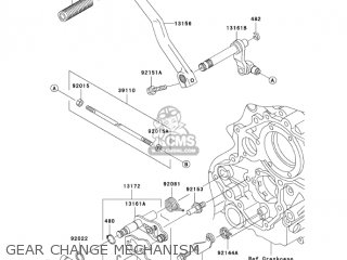 GEAR CHANGE MECHANISM - VN1500P2 VULCAN 1500 MEANSTREAK 2003 USA CALIFORNIA CANADA