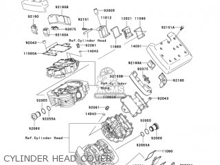CYLINDER HEAD COVER - VN1500P2 VULCAN 1500 MEANSTREAK 2003 USA CALIFORNIA CANADA