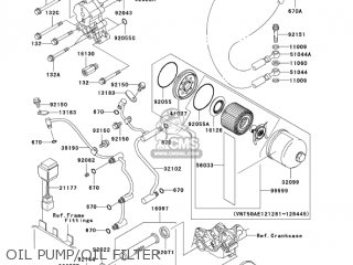 OIL PUMP/OIL FILTER - VN1500P2 VULCAN 1500 MEANSTREAK 2003 USA CALIFORNIA CANADA