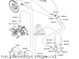 FUEL EVAPORATIVE SYSTEM (CA) - VN1500P2 VULCAN 1500 MEANSTREAK 2003 USA CALIFORNIA CANADA