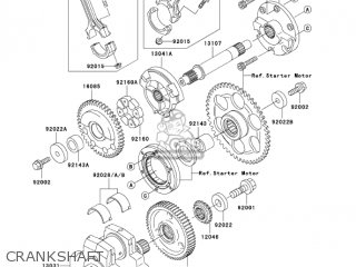 CRANKSHAFT - VN1500P2 VULCAN 1500 MEANSTREAK 2003 USA CALIFORNIA CANADA