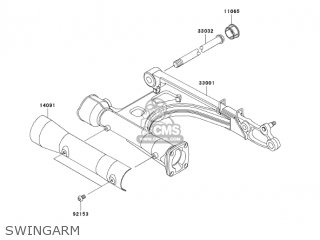 SWINGARM - VN1500P2 VULCAN 1500 MEANSTREAK 2003 USA CALIFORNIA CANADA