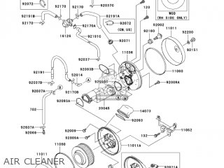 AIR CLEANER - VN1500P2 VULCAN 1500 MEANSTREAK 2003 USA CALIFORNIA CANADA