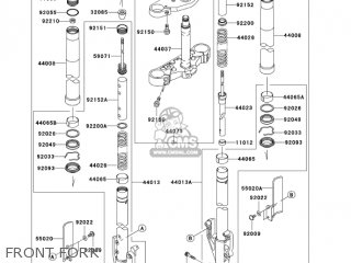 FRONT FORK - VN1500P2 VULCAN 1500 MEANSTREAK 2003 USA CALIFORNIA CANADA