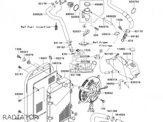 RADIATOR - VN1500P2 VULCAN 1500 MEANSTREAK 2003 USA CALIFORNIA CANADA
