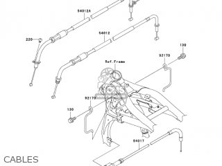 CABLES - VN1500P2 VULCAN 1500 MEANSTREAK 2003 USA CALIFORNIA CANADA
