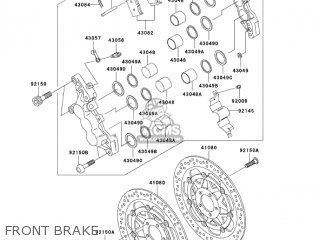 FRONT BRAKE - VN1500P2 VULCAN 1500 MEANSTREAK 2003 USA CALIFORNIA CANADA
