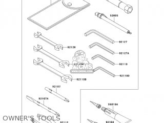 OWNER'S TOOLS - VN1500P2 VULCAN 1500 MEANSTREAK 2003 USA CALIFORNIA CANADA