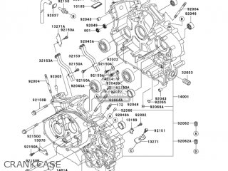 CRANKCASE - VN1500P2 VULCAN 1500 MEANSTREAK 2003 USA CALIFORNIA CANADA