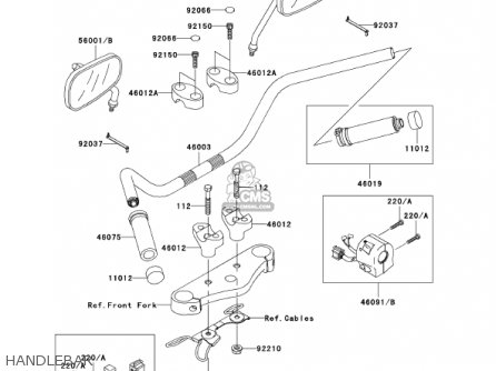 HANDLEBAR - VN1500R1 VULCAN 1500 DRIFTER 2001 USA CALIFORNIA CANADA