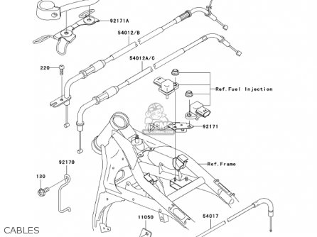 CABLES - VN1500R1 VULCAN 1500 DRIFTER 2001 USA CALIFORNIA CANADA
