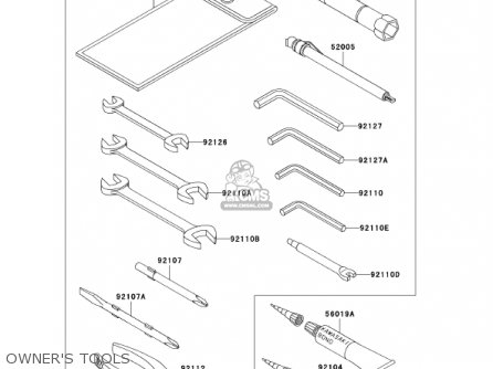 OWNER'S TOOLS - VN1500R1 VULCAN 1500 DRIFTER 2001 USA CALIFORNIA CANADA