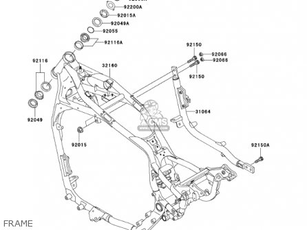 FRAME - VN1500R1 VULCAN 1500 DRIFTER 2001 USA CALIFORNIA CANADA