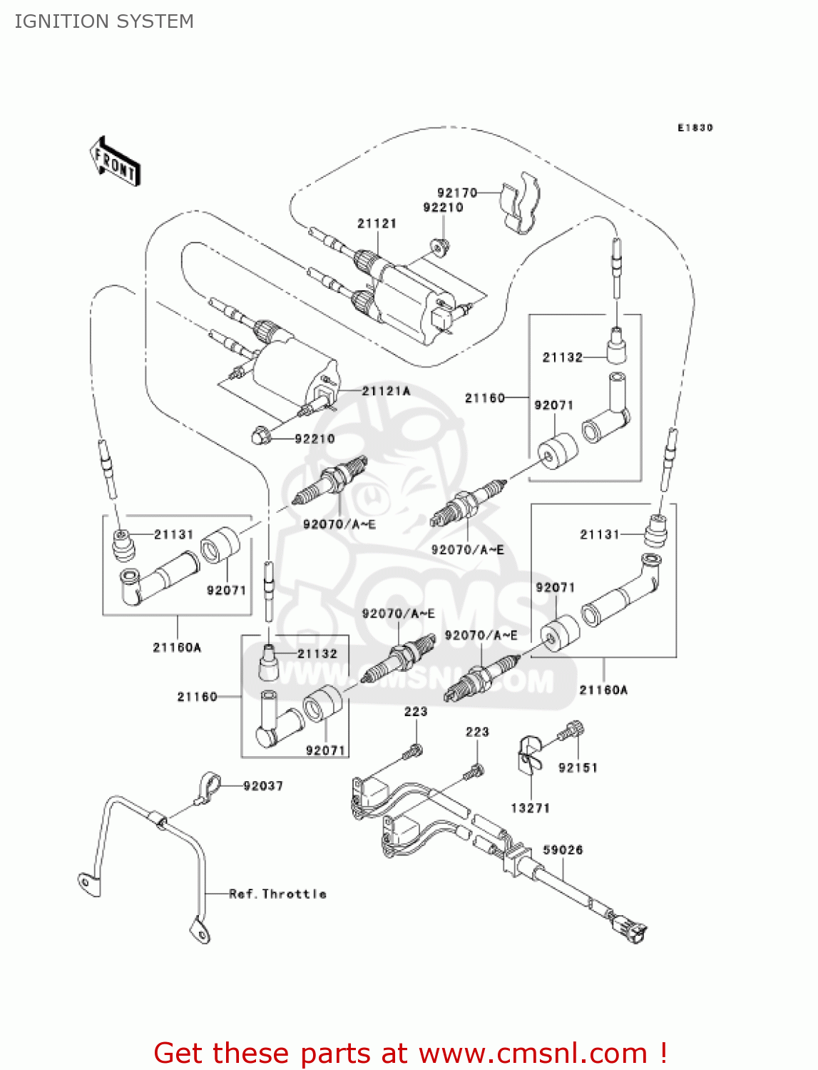 IGNITION SYSTEM VN1500R2 VULCAN 1500 DRIFTER 2002 USA CALIFORNIA CANADA