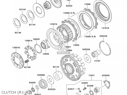 CLUTCH (R1-R3) - VN1500R2 VULCAN 1500 DRIFTER 2002 USA CALIFORNIA CANADA