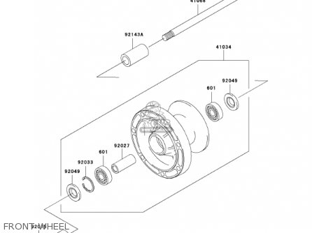 FRONT WHEEL - VN1500R2 VULCAN 1500 DRIFTER 2002 USA CALIFORNIA CANADA