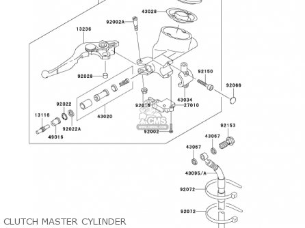 CLUTCH MASTER CYLINDER - VN1500R2 VULCAN 1500 DRIFTER 2002 USA CALIFORNIA CANADA
