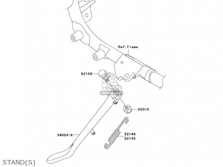 STAND(S) - VN1500R2 VULCAN 1500 DRIFTER 2002 USA CALIFORNIA CANADA
