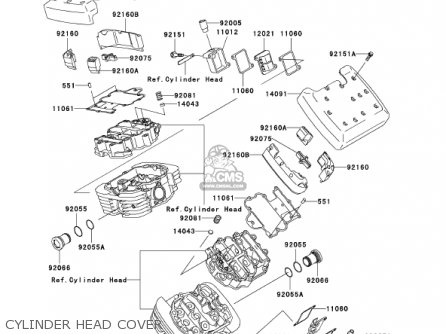 CYLINDER HEAD COVER - VN1500R2 VULCAN 1500 DRIFTER 2002 USA CALIFORNIA CANADA