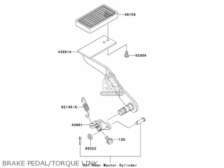 BRAKE PEDAL/TORQUE LINK - VN1500R2 VULCAN 1500 DRIFTER 2002 USA CALIFORNIA CANADA