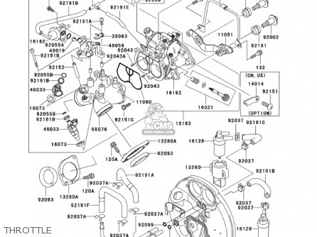 THROTTLE - VN1500R2 VULCAN 1500 DRIFTER 2002 USA CALIFORNIA CANADA