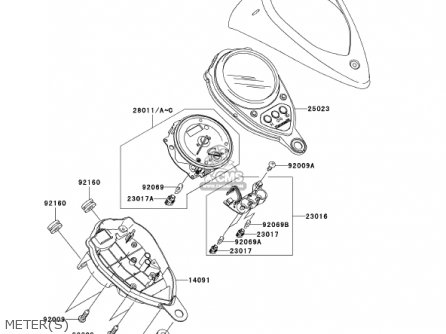 METER(S) - VN1500R2 VULCAN 1500 DRIFTER 2002 USA CALIFORNIA CANADA