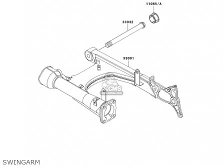 SWINGARM - VN1500R2 VULCAN 1500 DRIFTER 2002 USA CALIFORNIA CANADA