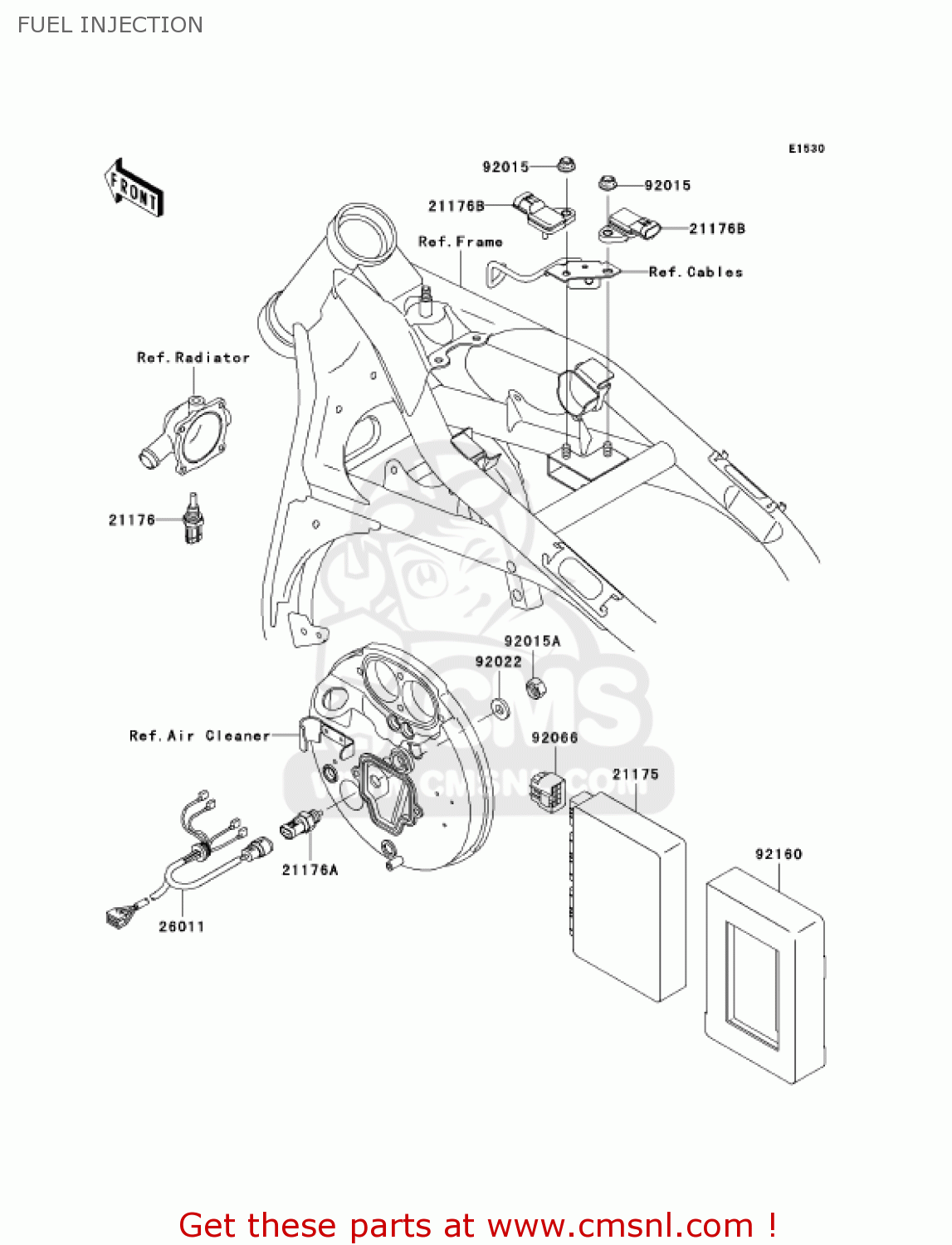 FUEL INJECTION VN1500R3 VULCAN 1500 DRIFTER 2003 USA CALIFORNIA CANADA