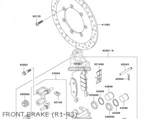 FRONT BRAKE (R1-R3) - VN1500R3 VULCAN 1500 DRIFTER 2003 USA CALIFORNIA CANADA