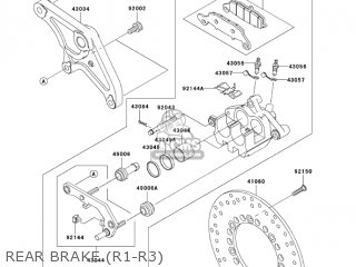 REAR BRAKE (R1-R3) - VN1500R3 VULCAN 1500 DRIFTER 2003 USA CALIFORNIA CANADA