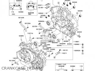 CRANKCASE (R2-R5) - VN1500R3 VULCAN 1500 DRIFTER 2003 USA CALIFORNIA CANADA