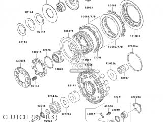 CLUTCH (R1-R3) - VN1500R3 VULCAN 1500 DRIFTER 2003 USA CALIFORNIA CANADA