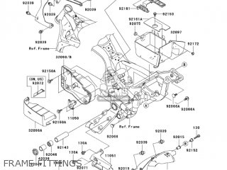 FRAME FITTINGS - VN1500R3 VULCAN 1500 DRIFTER 2003 USA CALIFORNIA CANADA