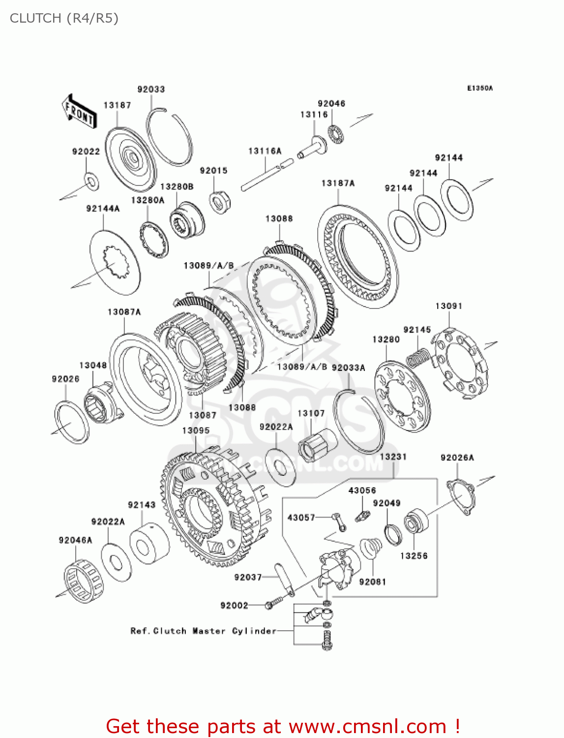 CLUTCH (R4/R5) VN1500R4 VULCAN 1500 DRIFTER 2004 USA CALIFORNIA