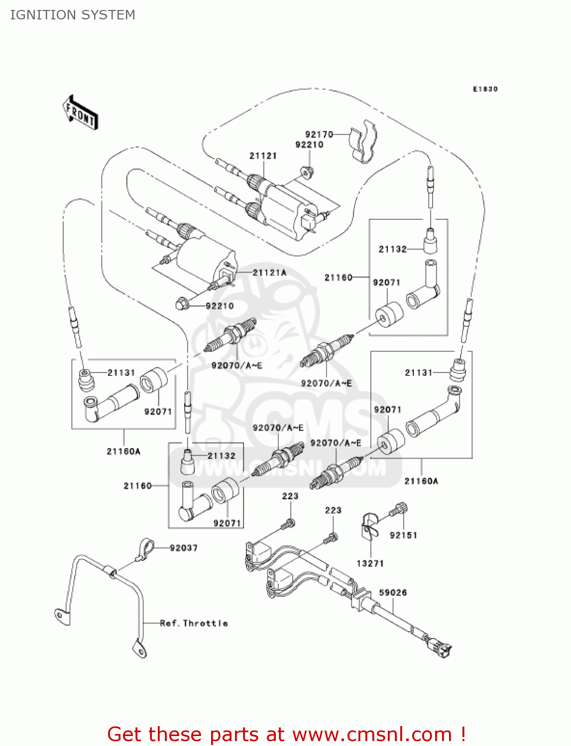 IGNITION SYSTEM VN1500R4 VULCAN 1500 DRIFTER 2004 USA CALIFORNIA