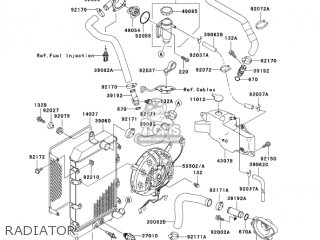 RADIATOR - VN1500R4 VULCAN 1500 DRIFTER 2004 USA CALIFORNIA