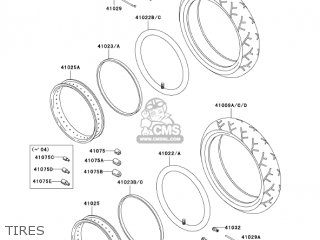 TIRES - VN1500R4 VULCAN 1500 DRIFTER 2004 USA CALIFORNIA