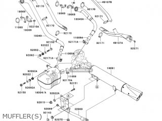 MUFFLER(S) - VN1500R4 VULCAN 1500 DRIFTER 2004 USA CALIFORNIA