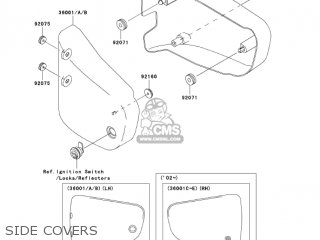 SIDE COVERS - VN1500R4 VULCAN 1500 DRIFTER 2004 USA CALIFORNIA