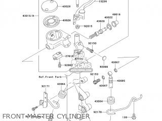 FRONT MASTER CYLINDER - VN1500R4 VULCAN 1500 DRIFTER 2004 USA CALIFORNIA