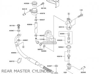 REAR MASTER CYLINDER - VN1500R4 VULCAN 1500 DRIFTER 2004 USA CALIFORNIA