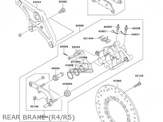 REAR BRAKE (R4/R5) - VN1500R4 VULCAN 1500 DRIFTER 2004 USA CALIFORNIA