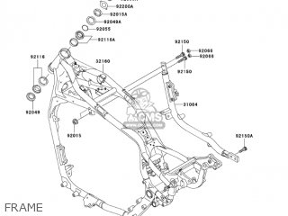 FRAME - VN1500R4 VULCAN 1500 DRIFTER 2004 USA CALIFORNIA